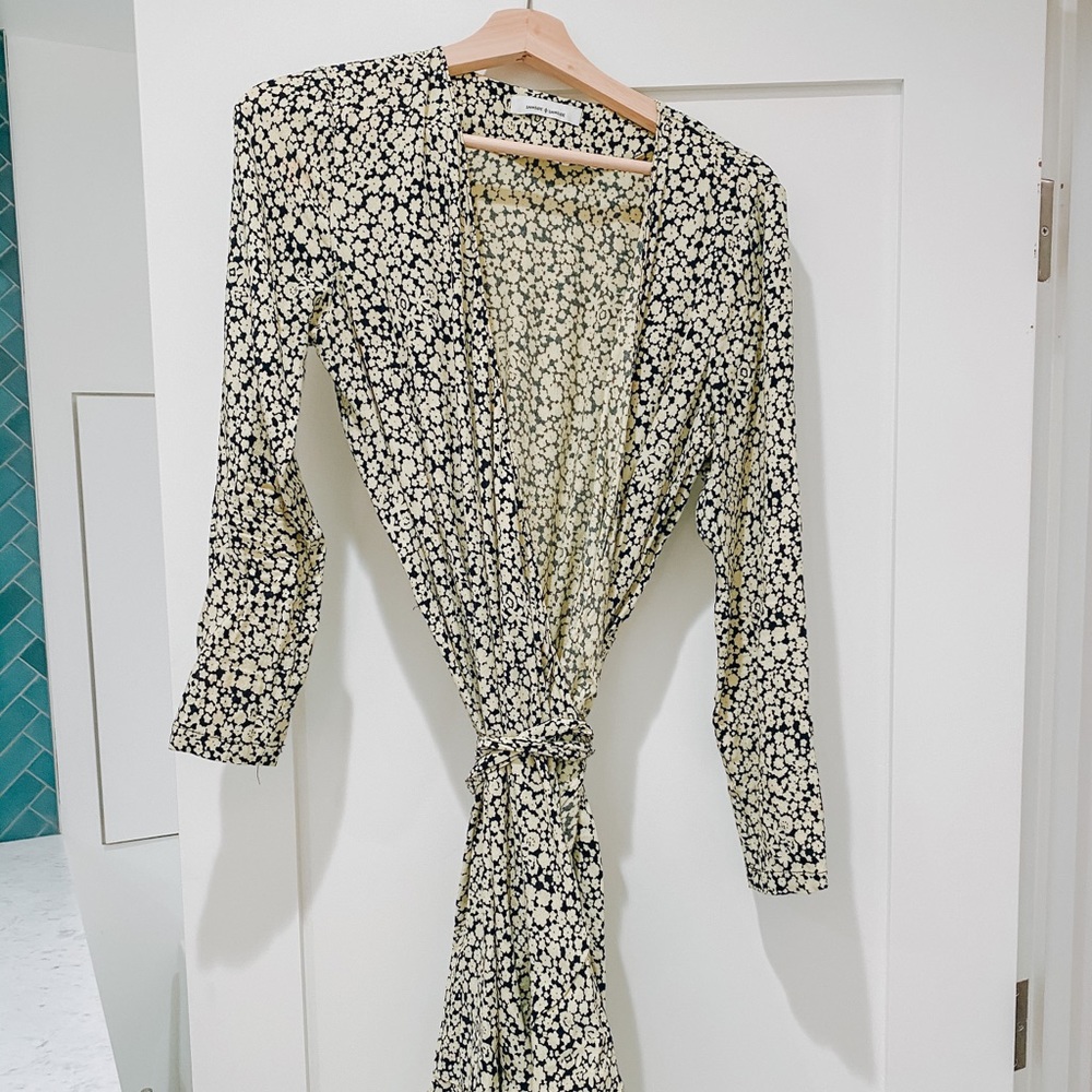 Floral pattern wrap dress from Samsøe & Samsøe